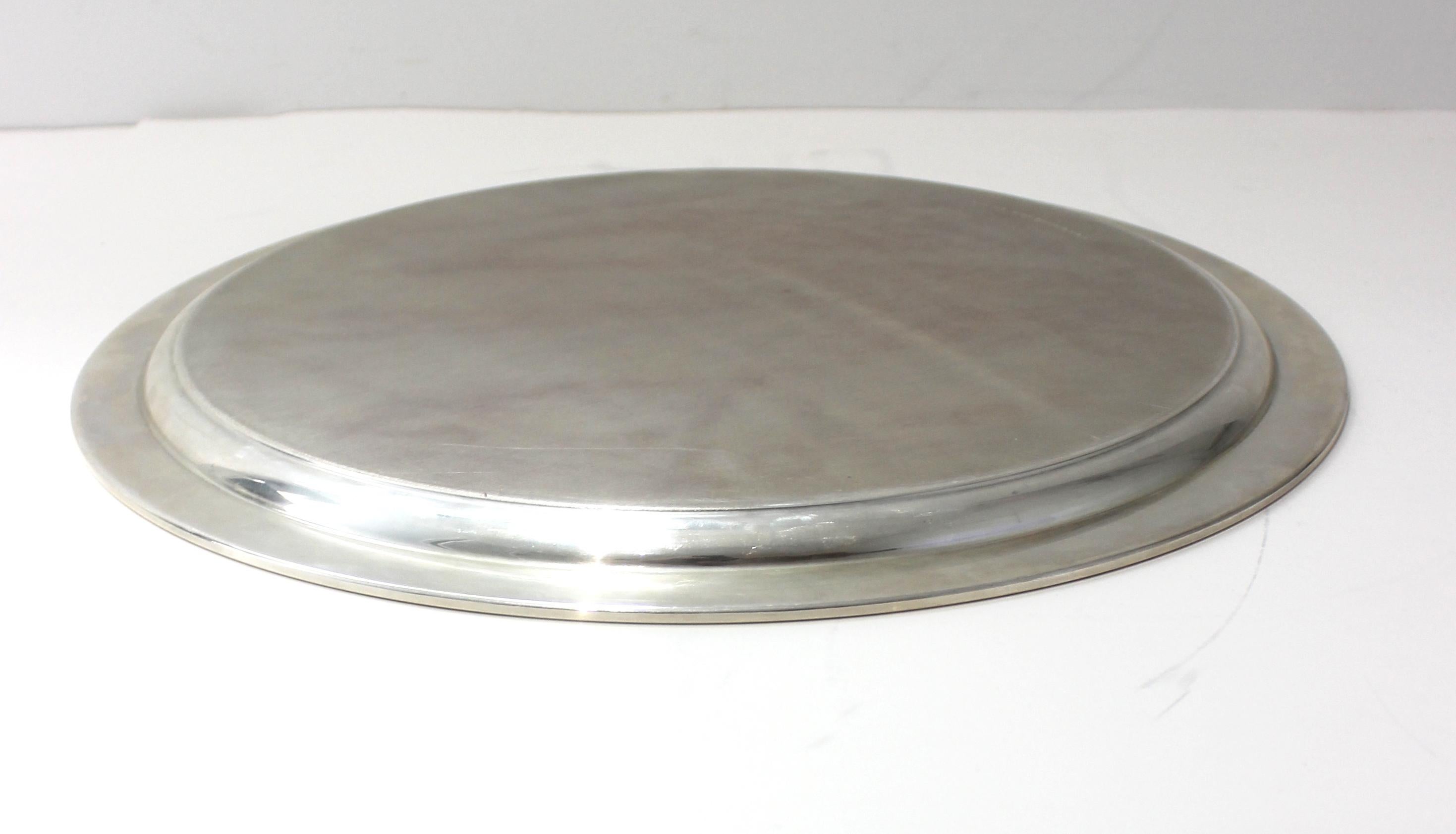 Tiffany & Co. Round Sterling Silver Tray 1