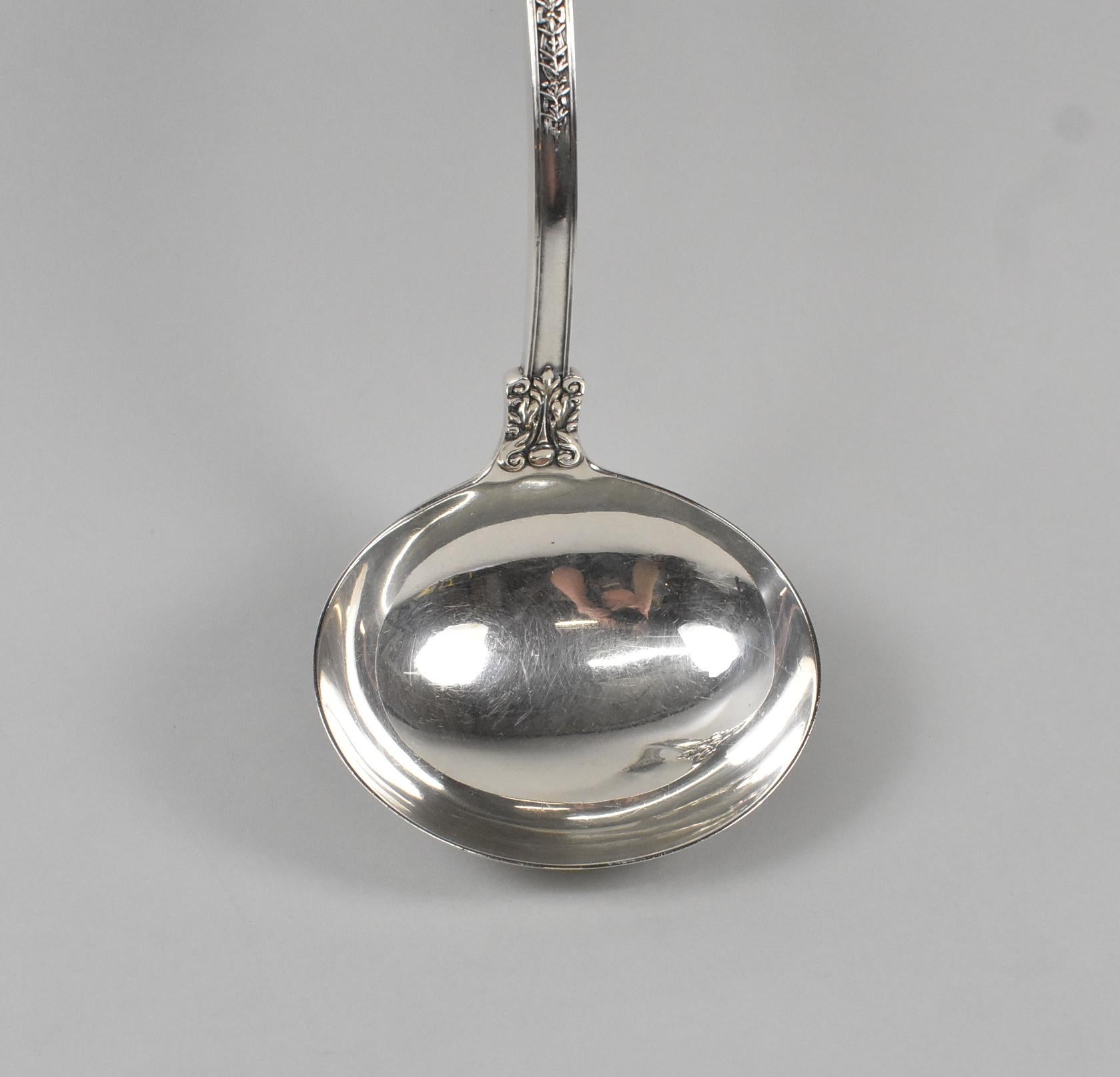 antique silver ladle