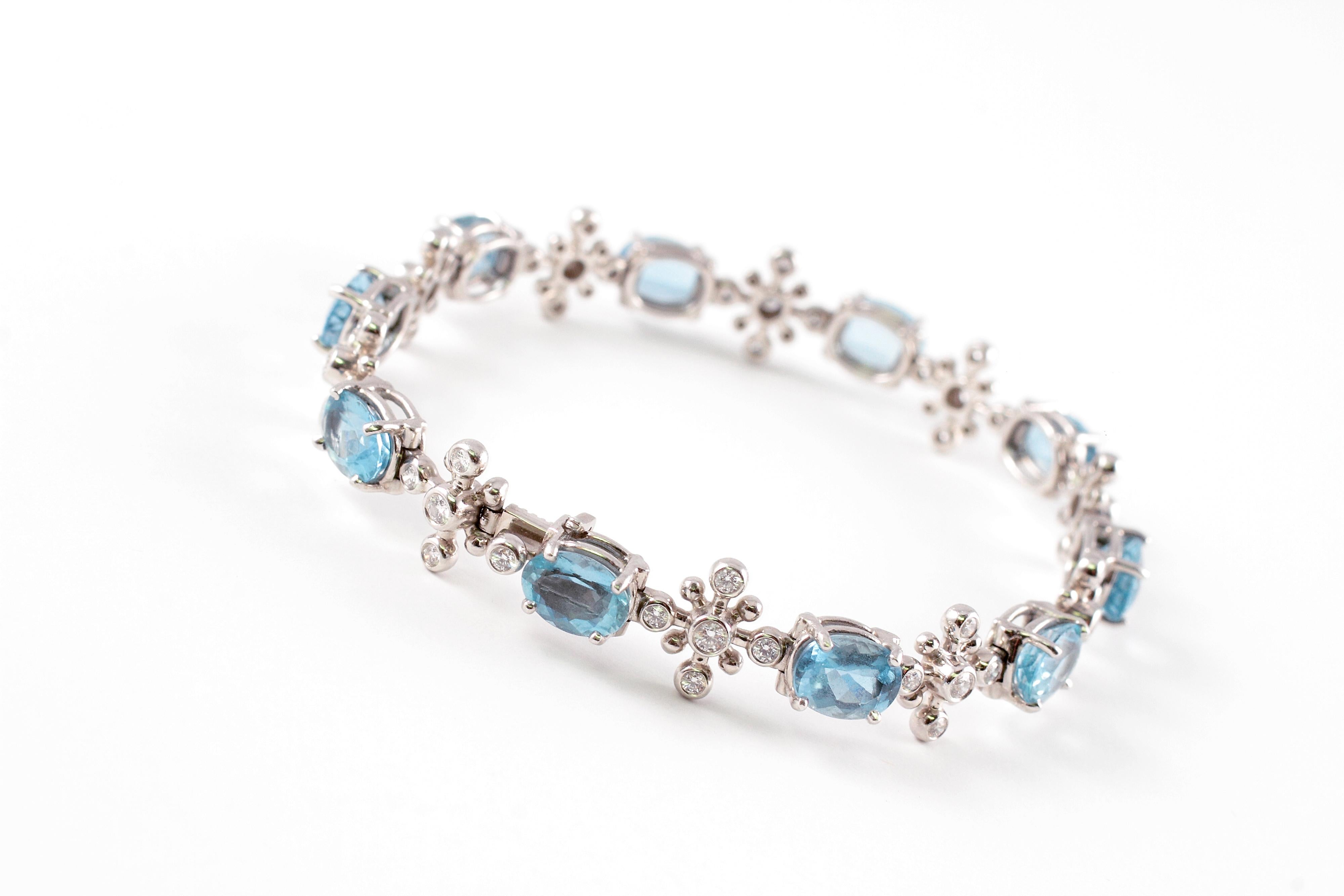 tiffany aquamarine bracelet
