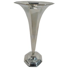 Antique Tiffany Art Deco Modern Sterling Silver Bud Vase
