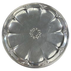 Antique Tiffany Art Deco Sterling Silver Tazza Cake Plater