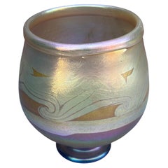 Tiffany Art Glass Favrile Vase, Early 20th Century, Antique Decorative Object