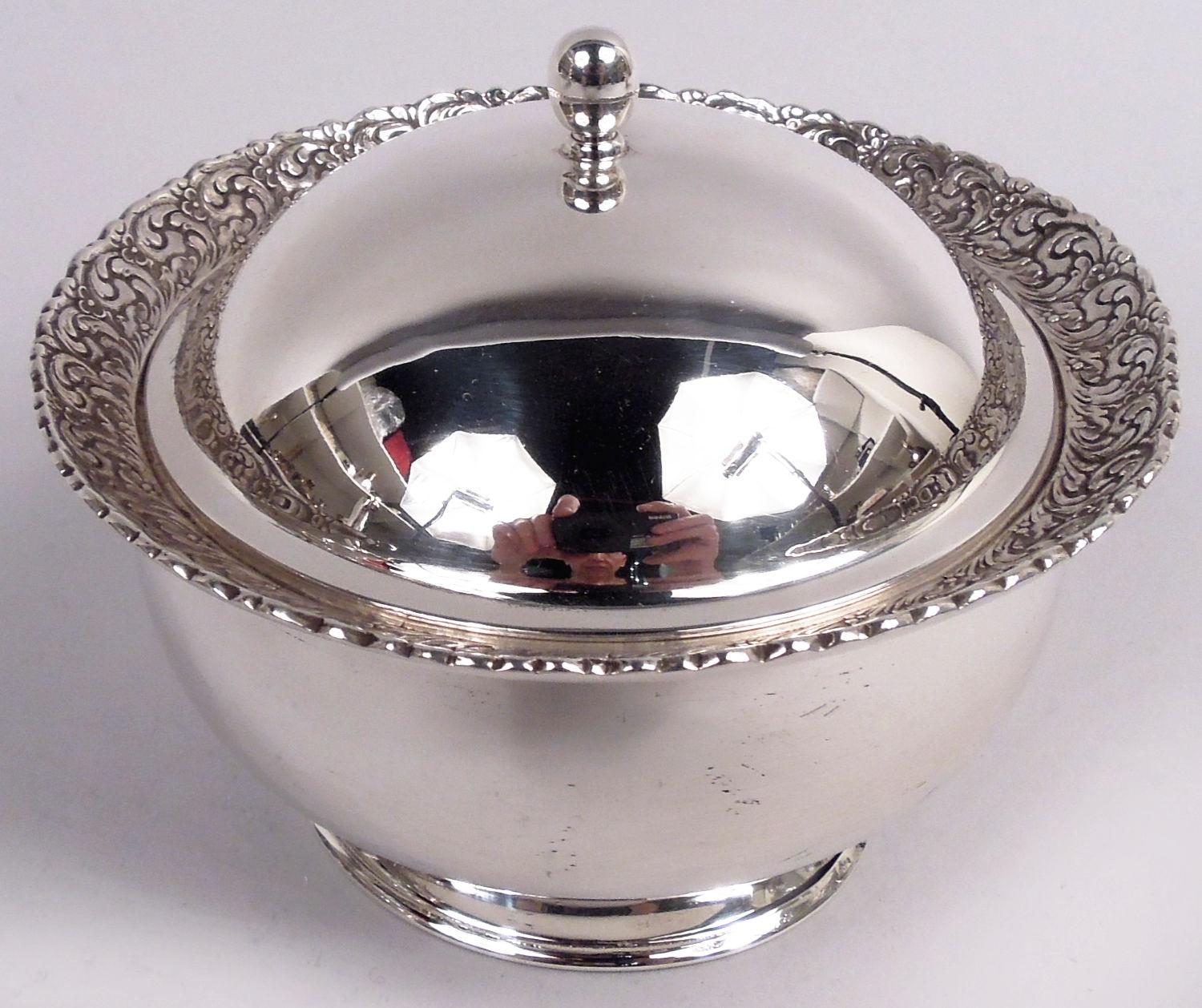 Set da caffè turco in argento massiccio Tiffany Art Nouveau con 3 pezzi su vassoio in vendita 2