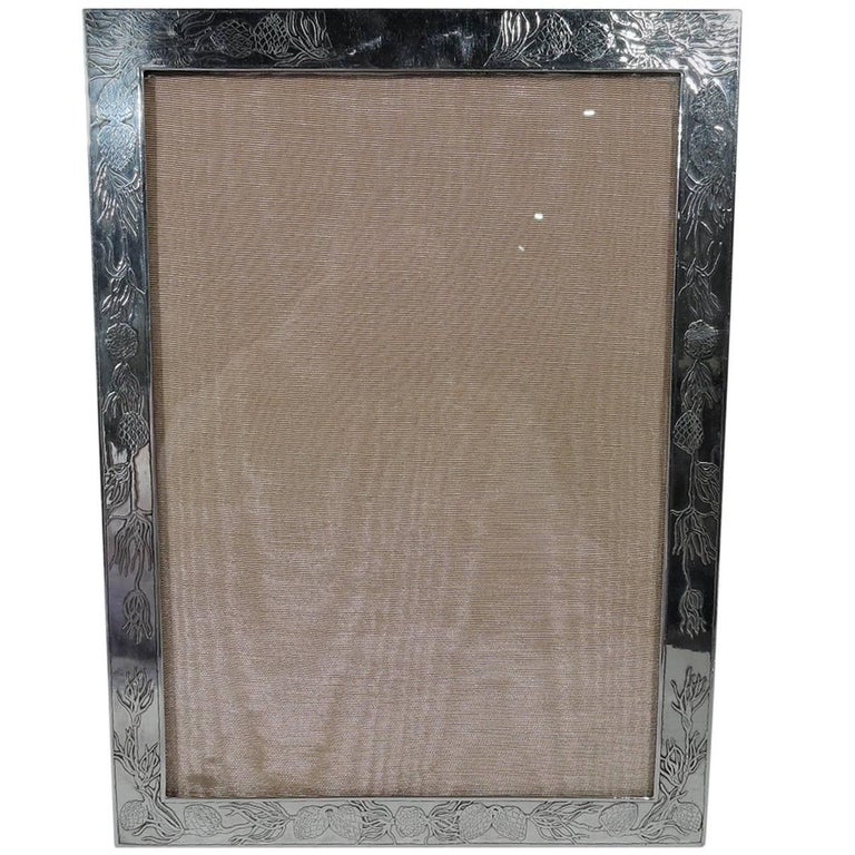 Tiffany Art Nouveau Sterling Silver Picture Frame For Sale at 1stDibs