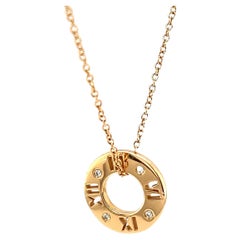 Tiffany Atlas Pierced Diamond Necklace in 18ct Rose Gold 