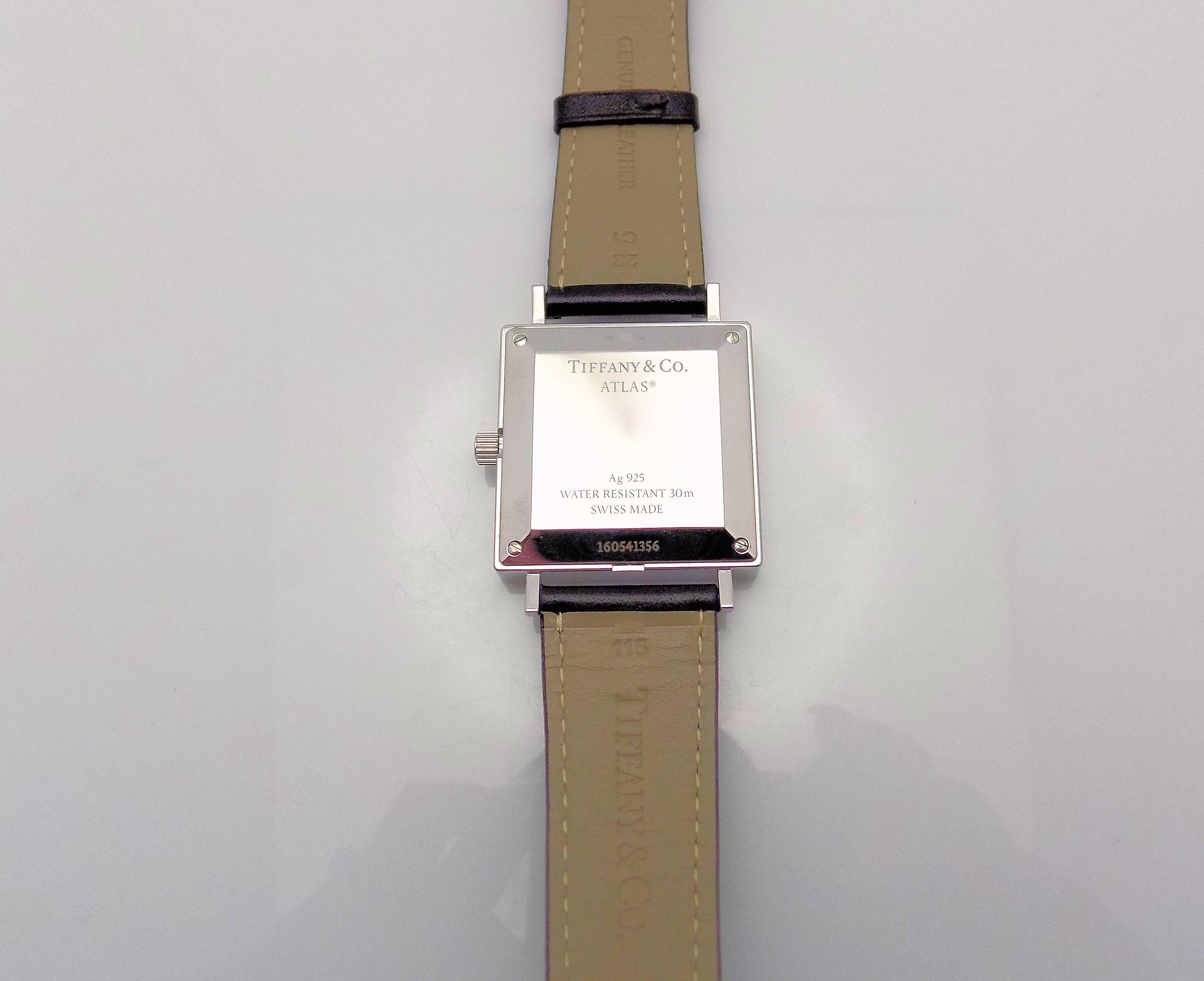 Tiffany & Co. Sterling Silver Atlas Automatic Wristwatch 2