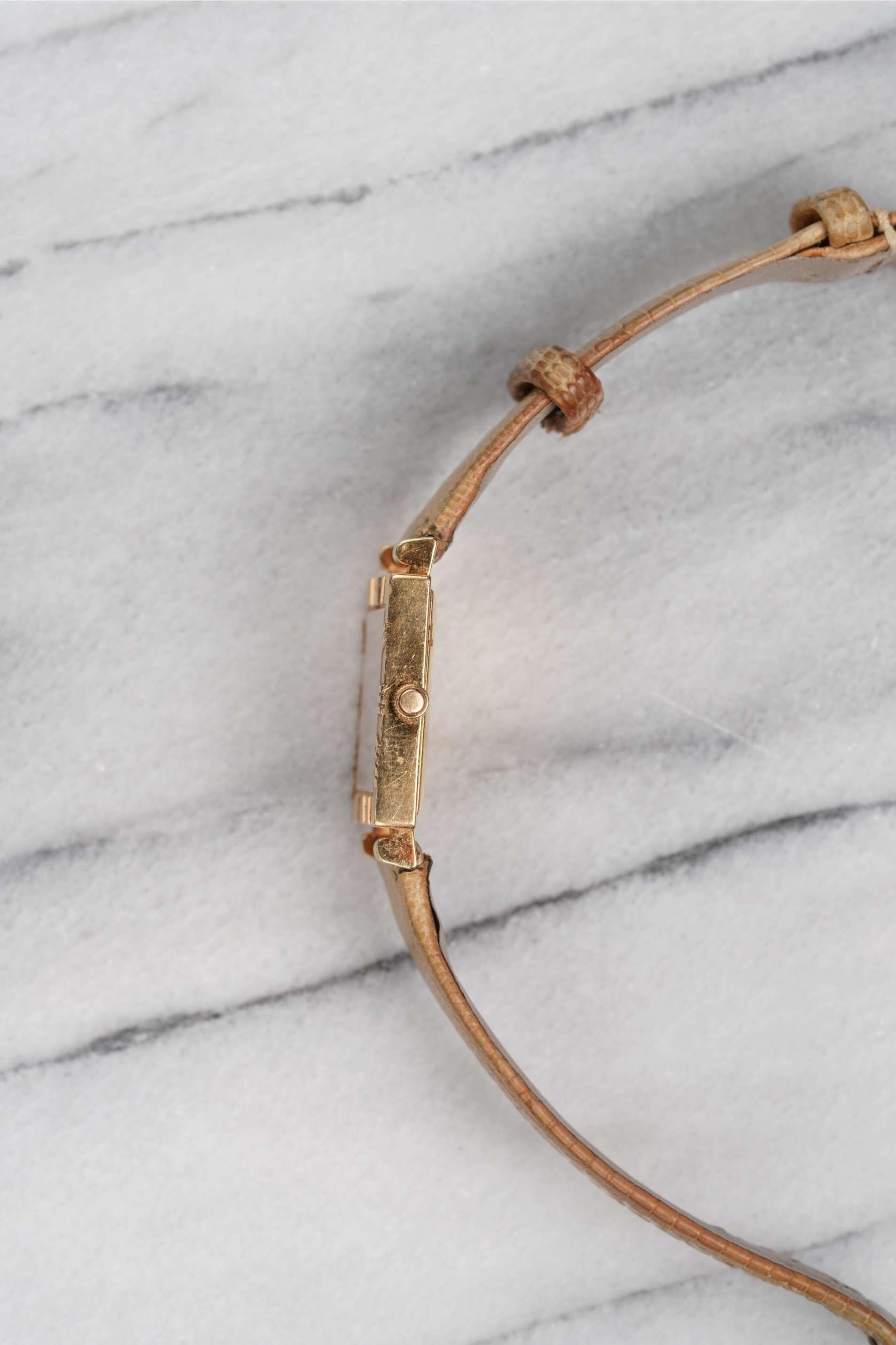 Tiffany Atlas Watch in 18K Yellow Gold, 1980s In Good Condition For Sale In New York, NY