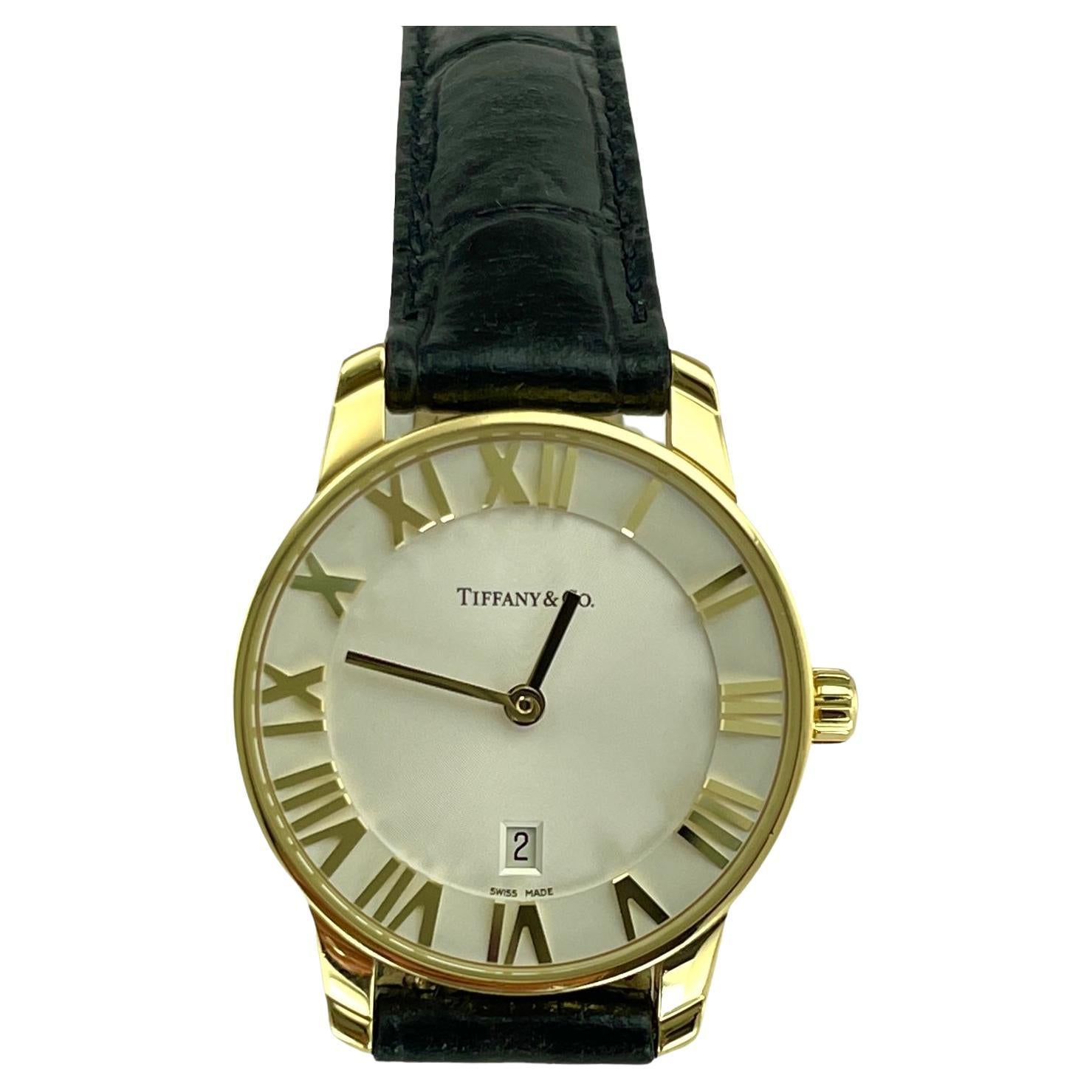 Tiffany Atlas Yellow Gold Wristwatch