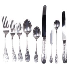 Tiffany Audubon Sterling Silber Tafelservice mit 79 Pieces