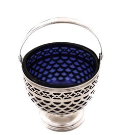 Tiffany Basket with Cobalt Liner