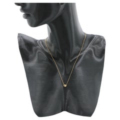 - Tiffany Bean Necklace - 750(YG) -  1.9g - Naked