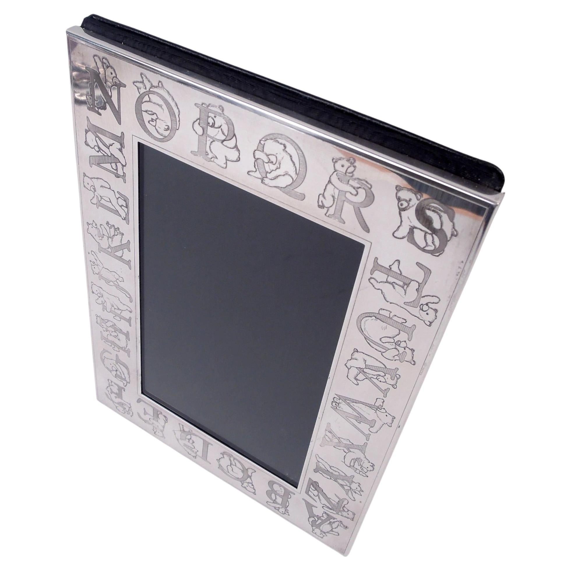 Tiffany Bear & Alphabet Frame for Portrait or Landscape Picture For Sale