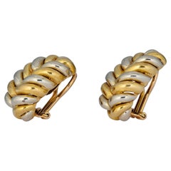 Tiffany Bicolor Gold Ear Clips