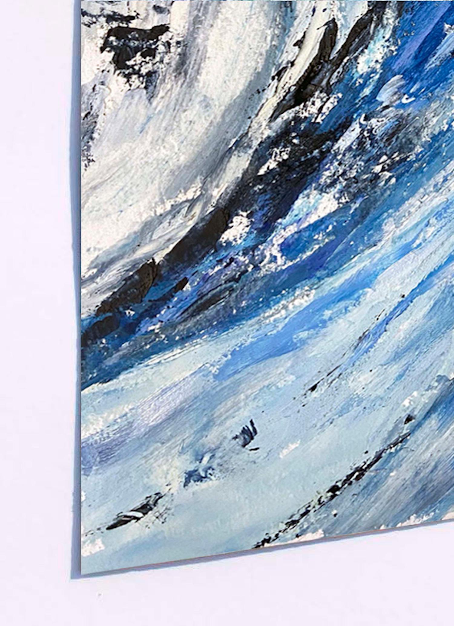 Ascent glacier, peinture originale - Impressionnisme Mixed Media Art par Tiffany Blaise
