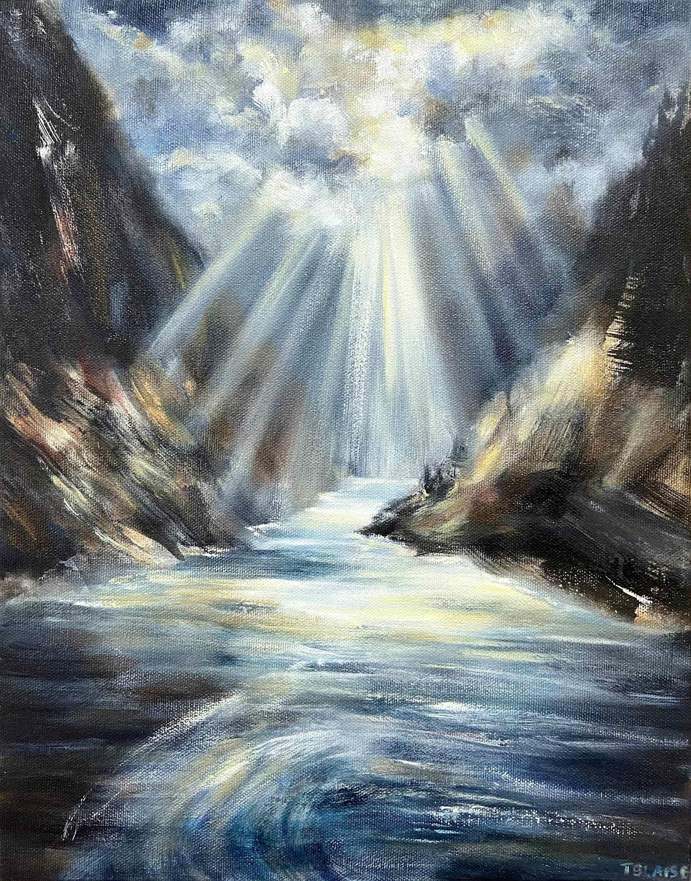 Illuminated Passage, Original Painting - Mixed Media Art by Tiffany Blaise