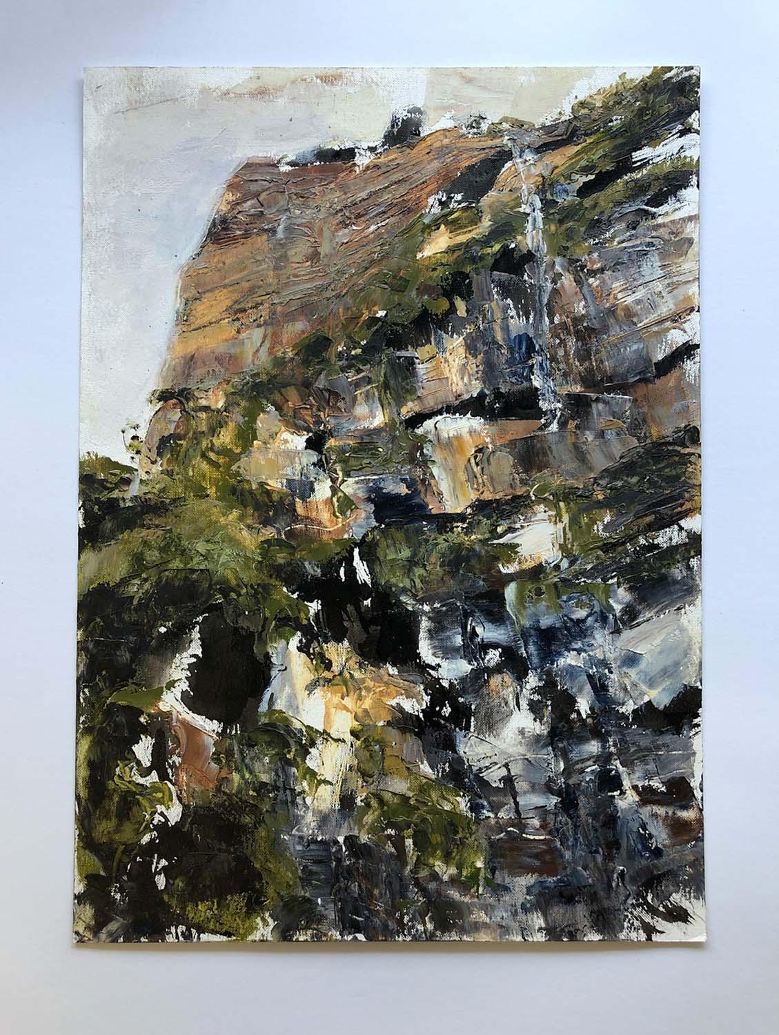 <p>Commenti dell'artista<br>Una vista astratta di una parete rocciosa, dettagliata con texture lisce e ruvide e con i ricchi colori dell'ambiente naturale. 