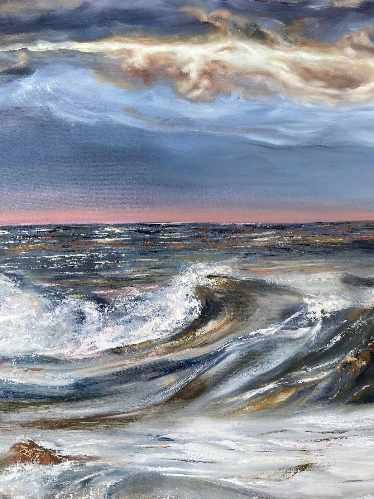 Mare danzante, Pittura, Olio su tela in vendita 1