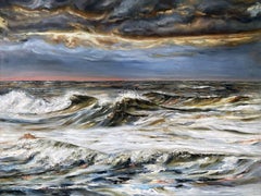 Dancing Sea, Painting, Oil on Canvas