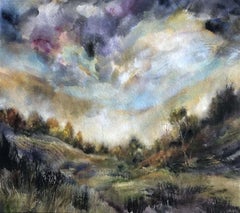 Earth Meets Sky, Painting, Oil on Canvas