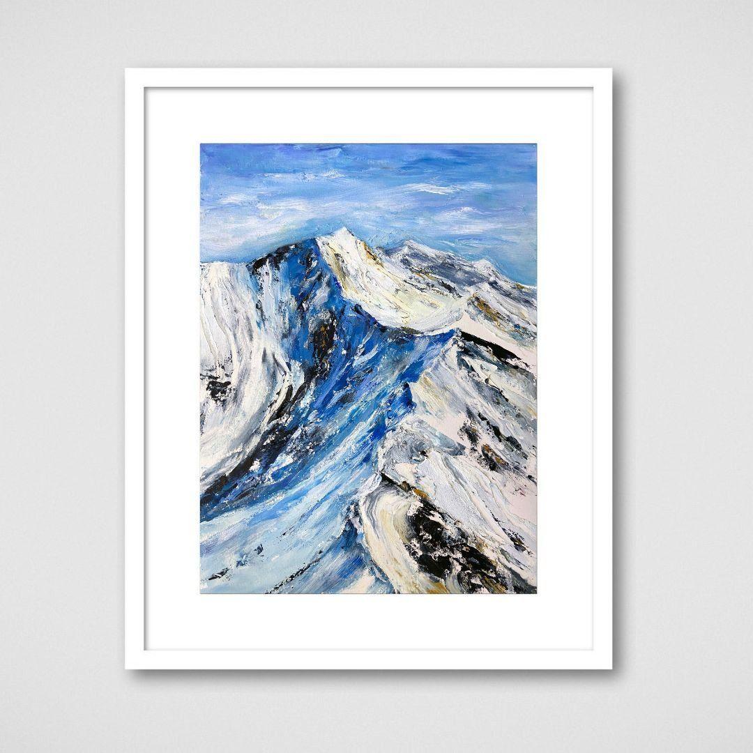 Ascensión a la montaña, Pintura, Óleo sobre papel - Painting Expresionista de Tiffany Blaise