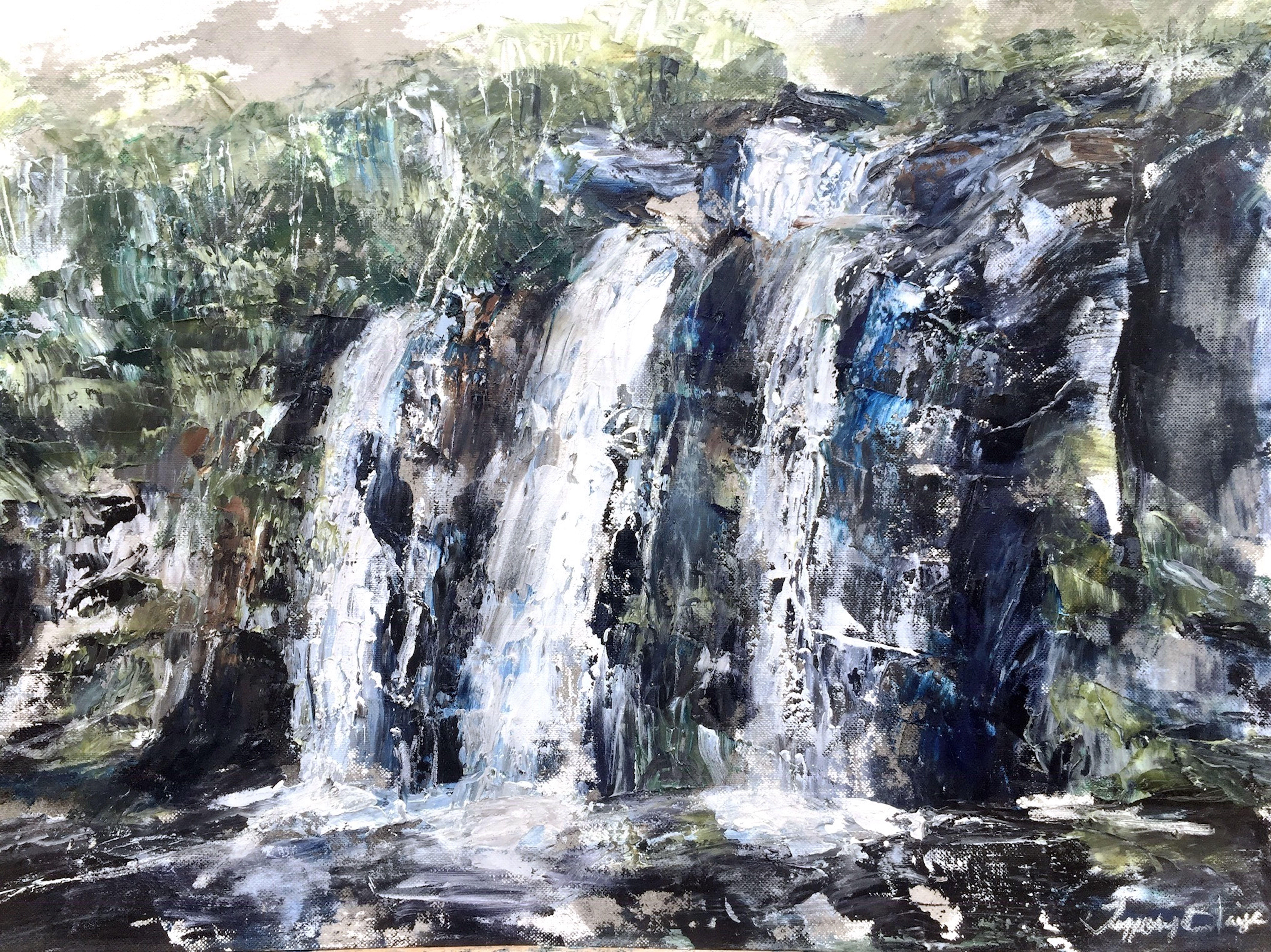 Abstract Painting di Tiffany Blaise - Matita, Pittura, Olio su carta