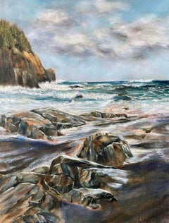 Wind and Waves, Painting, Oil on Canvas