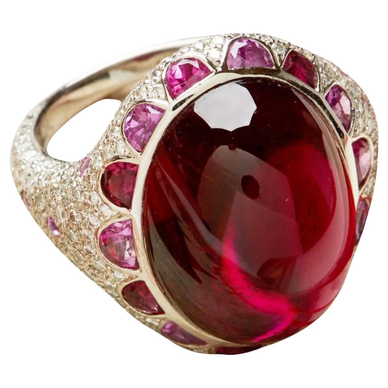 Tiffany Blue Book Rubellite, Pink Sapphire and Diamond Ring, 2011