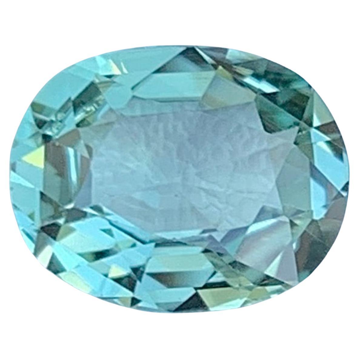 Tiffany Blue Color Tourmaline Gemstone Natural October Birthstone Africa 1.98 Ct in vendita
