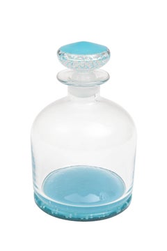 Tiffany Blue Glass Decanter, Classic Shape, Many Colors Available, Custom