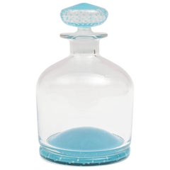 Tiffany Blue Glass Decanter, Classic Shape, Many Colors Available, Custom