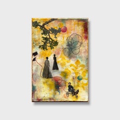 Une encaustique sur bois surréaliste « J'ai rêvé d'une grande échappement »