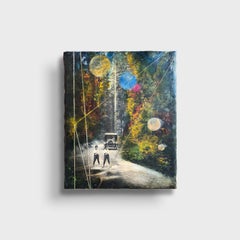 A Surreal Encaustic on Wood "Northeast Pacific Dreams"