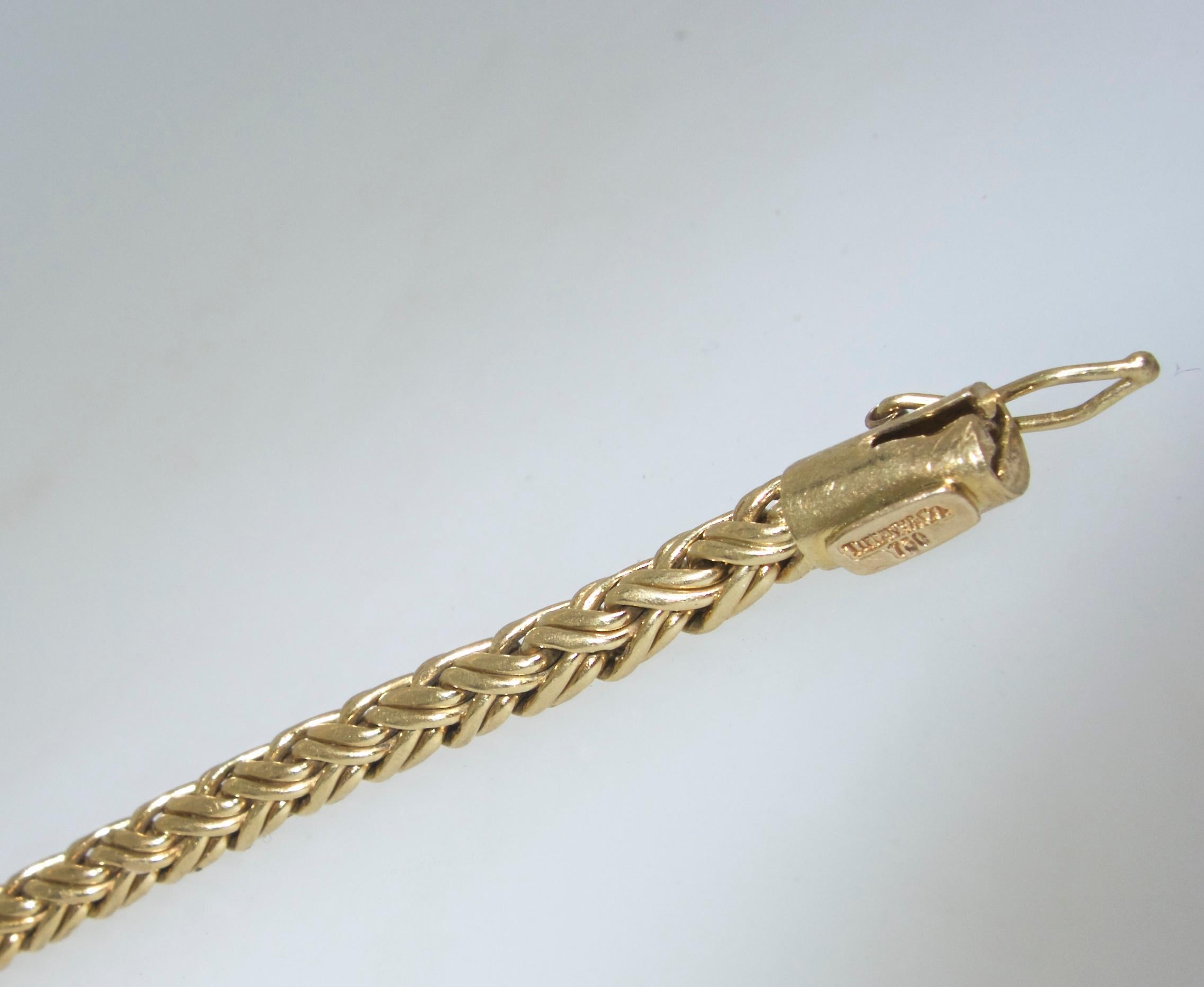 Contemporary Tiffany Braided Gold Bracelet