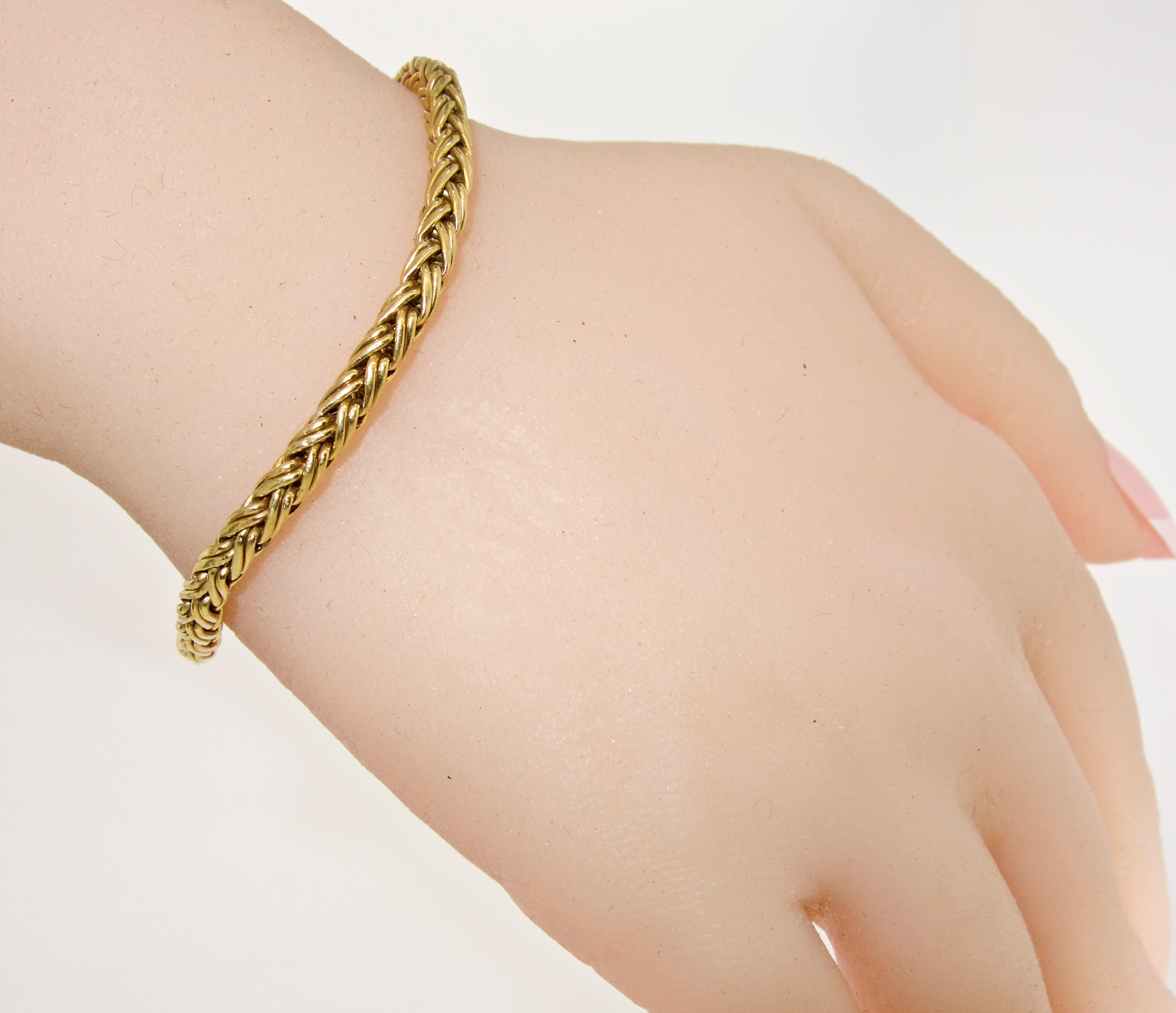 Tiffany Braided Gold Bracelet 1