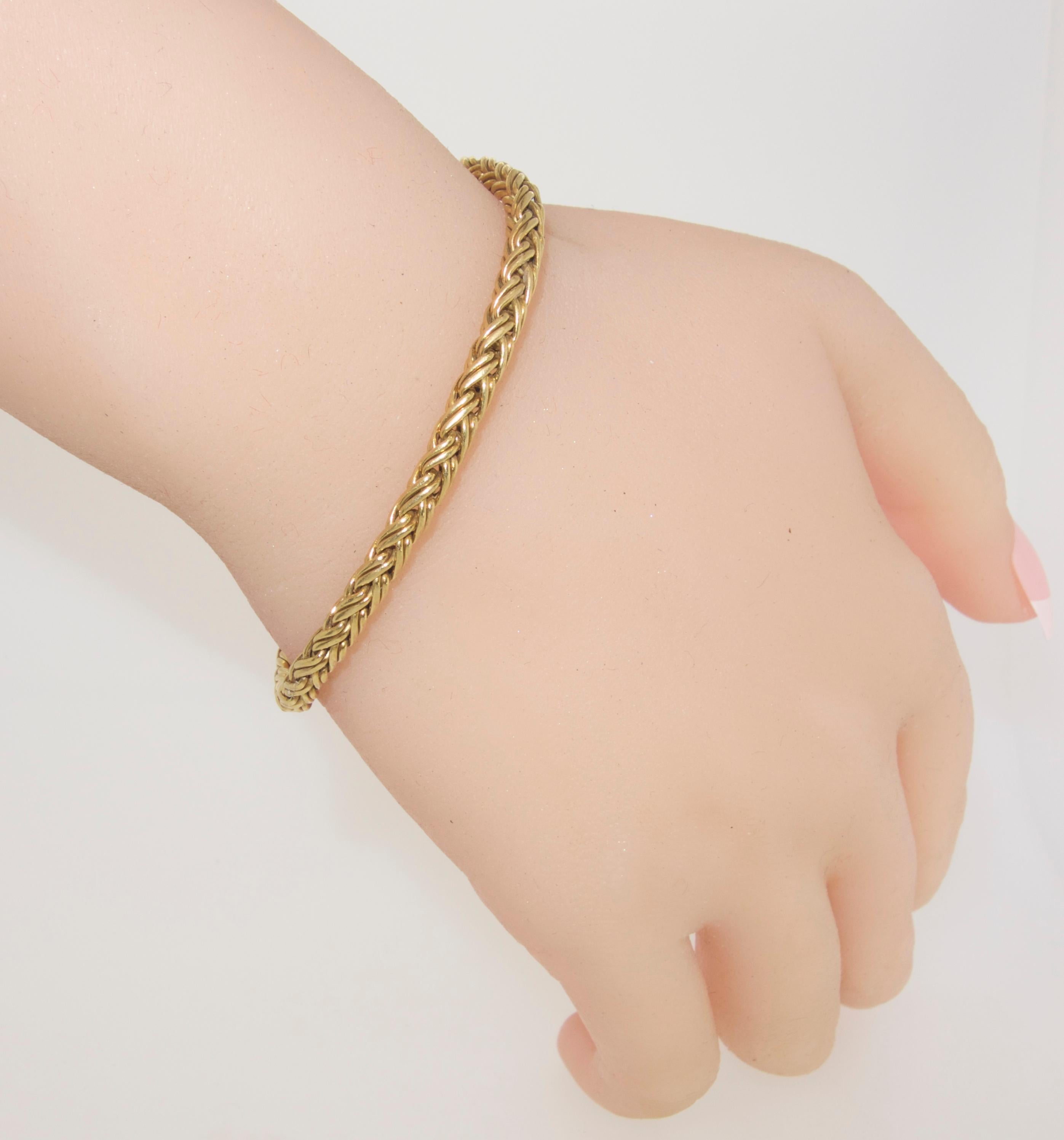 Tiffany Braided Gold Bracelet 2