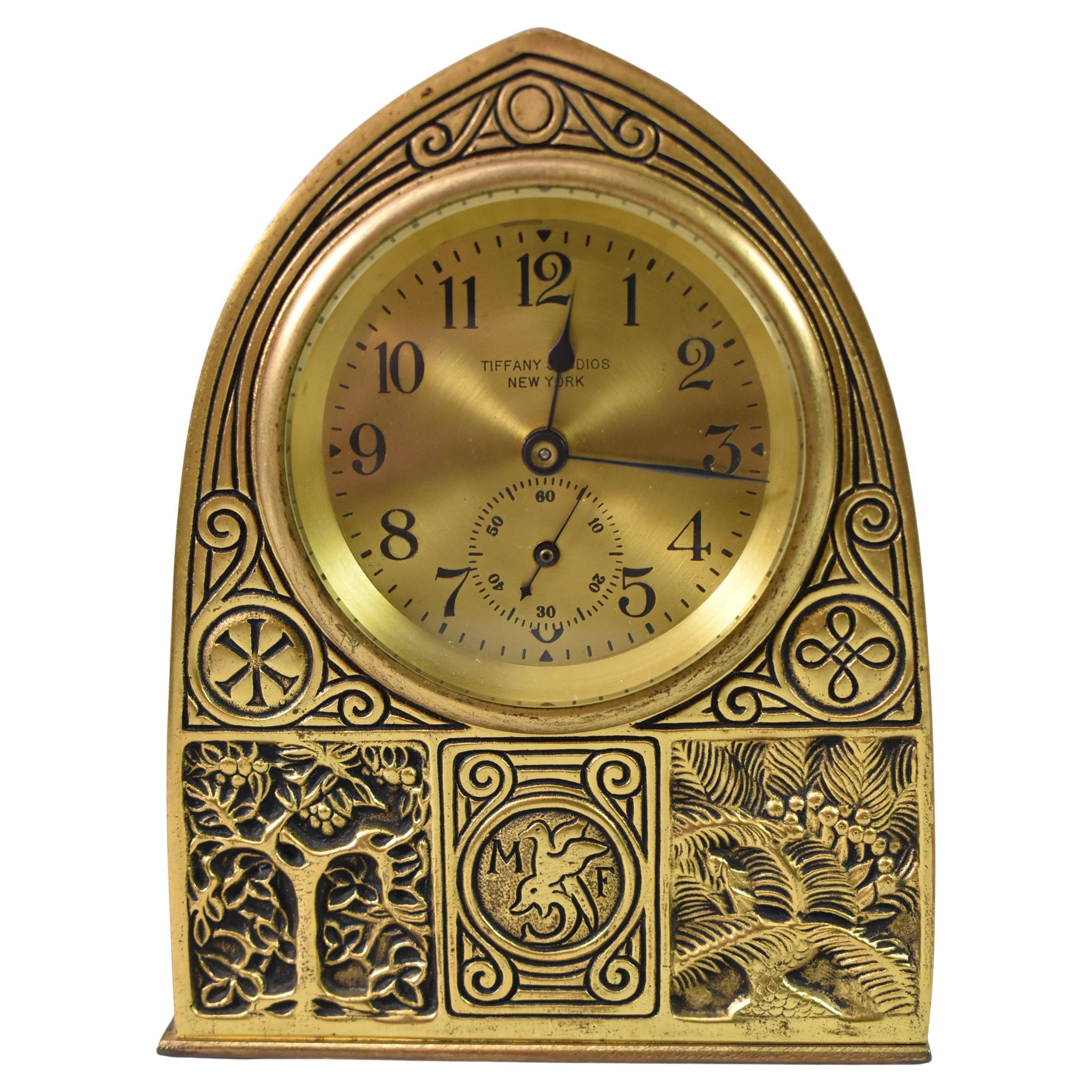 Orologio da scrivania Tiffany Bronze Bookmark Collection'S in vendita