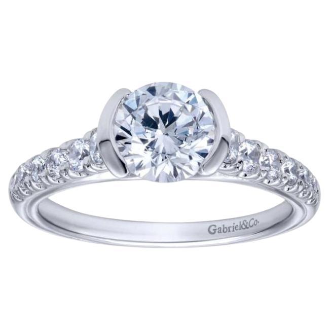 Tiffany Bypass Diamant Verlobungsfassung im Angebot