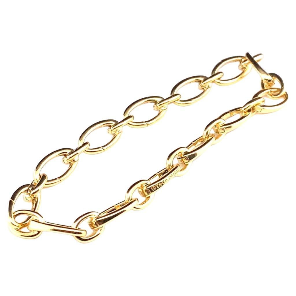 Tiffany & Co. Platinum 18K Yellow Gold Gemset and Diamond Charm Bracelet