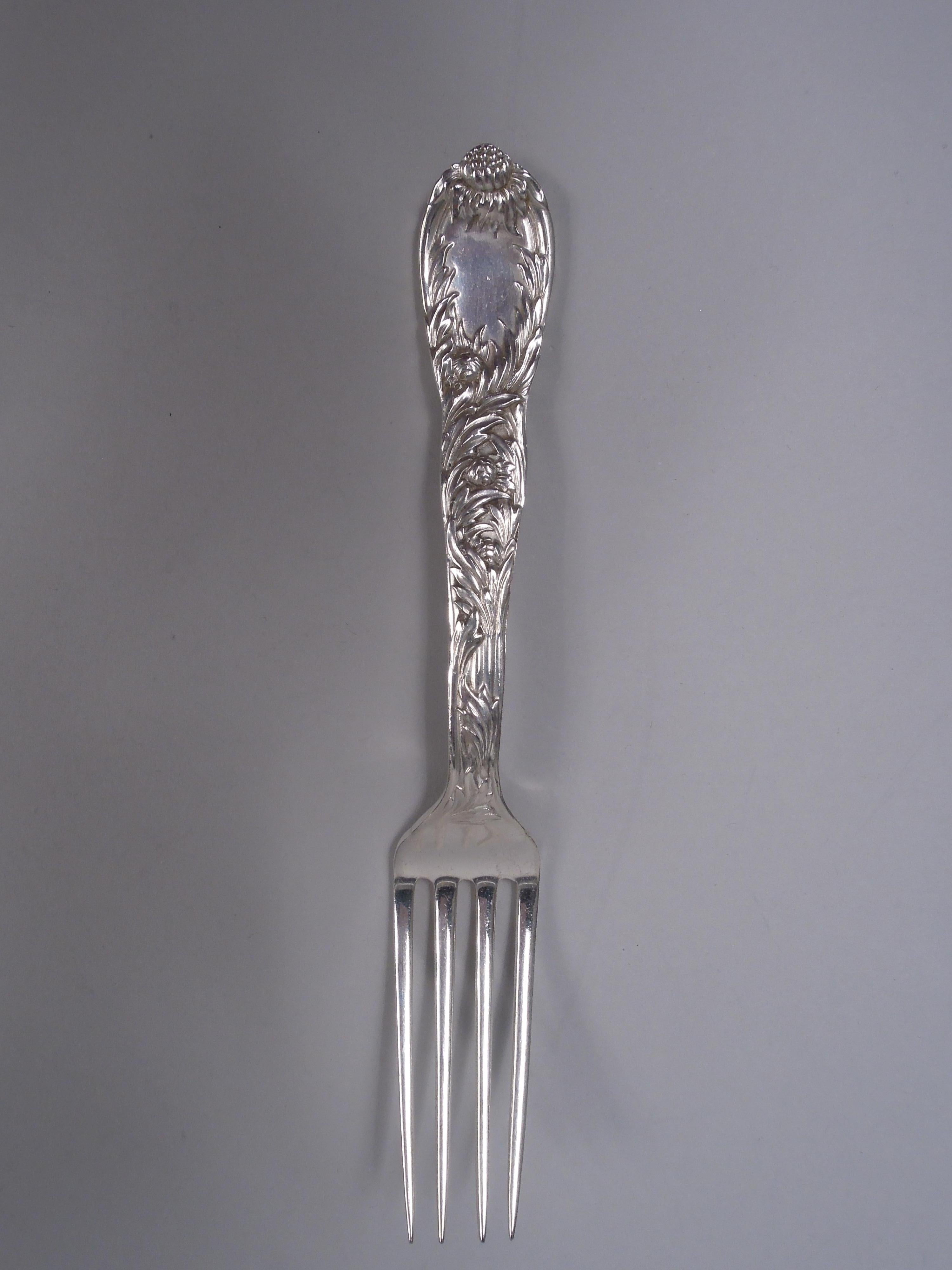 Tiffany Chrysantheme Sterling Silber Tafelservice für 12 Personen mit 96 Teilen (Japonismus) im Angebot