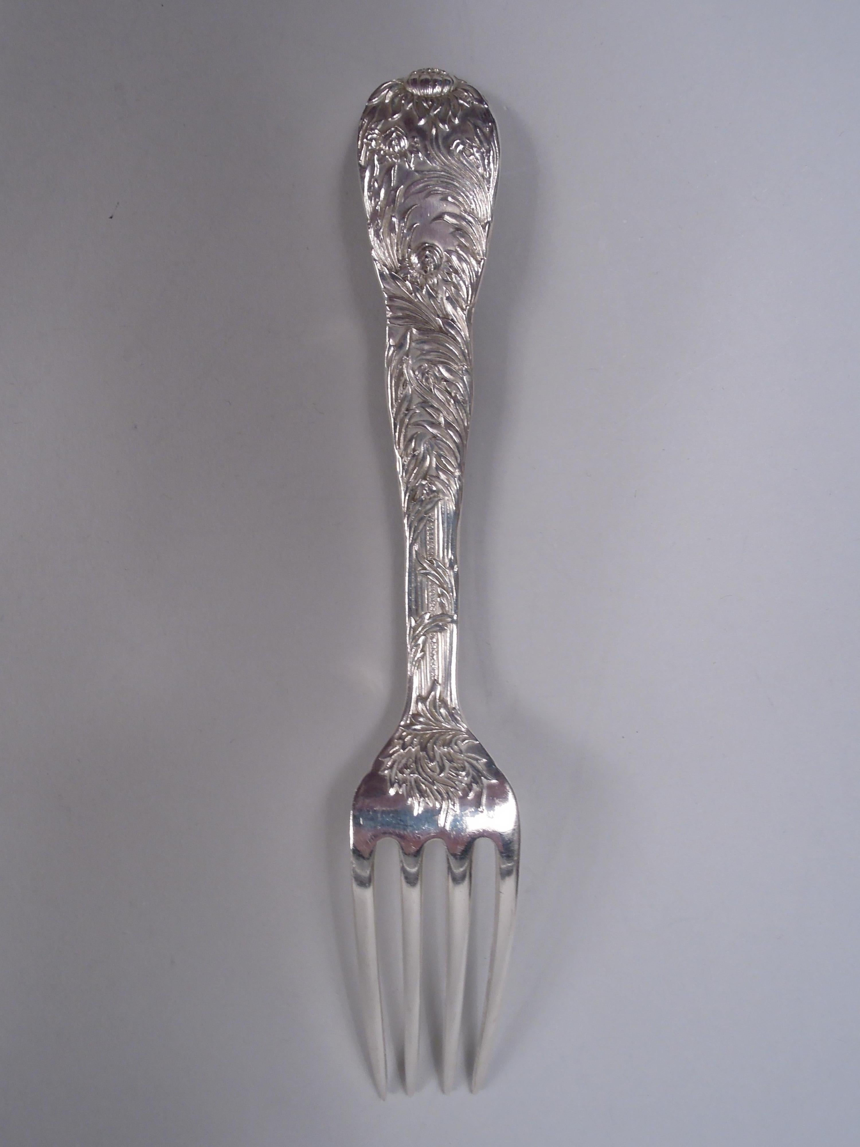 Tiffany Chrysantheme Sterling Silber Tafelservice für 12 Personen mit 96 Teilen (amerikanisch) im Angebot