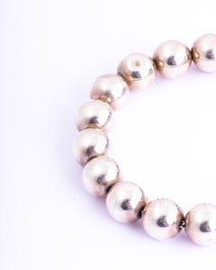 Tiffany & Co. City Hardware Silver Bead Bracelet and Box