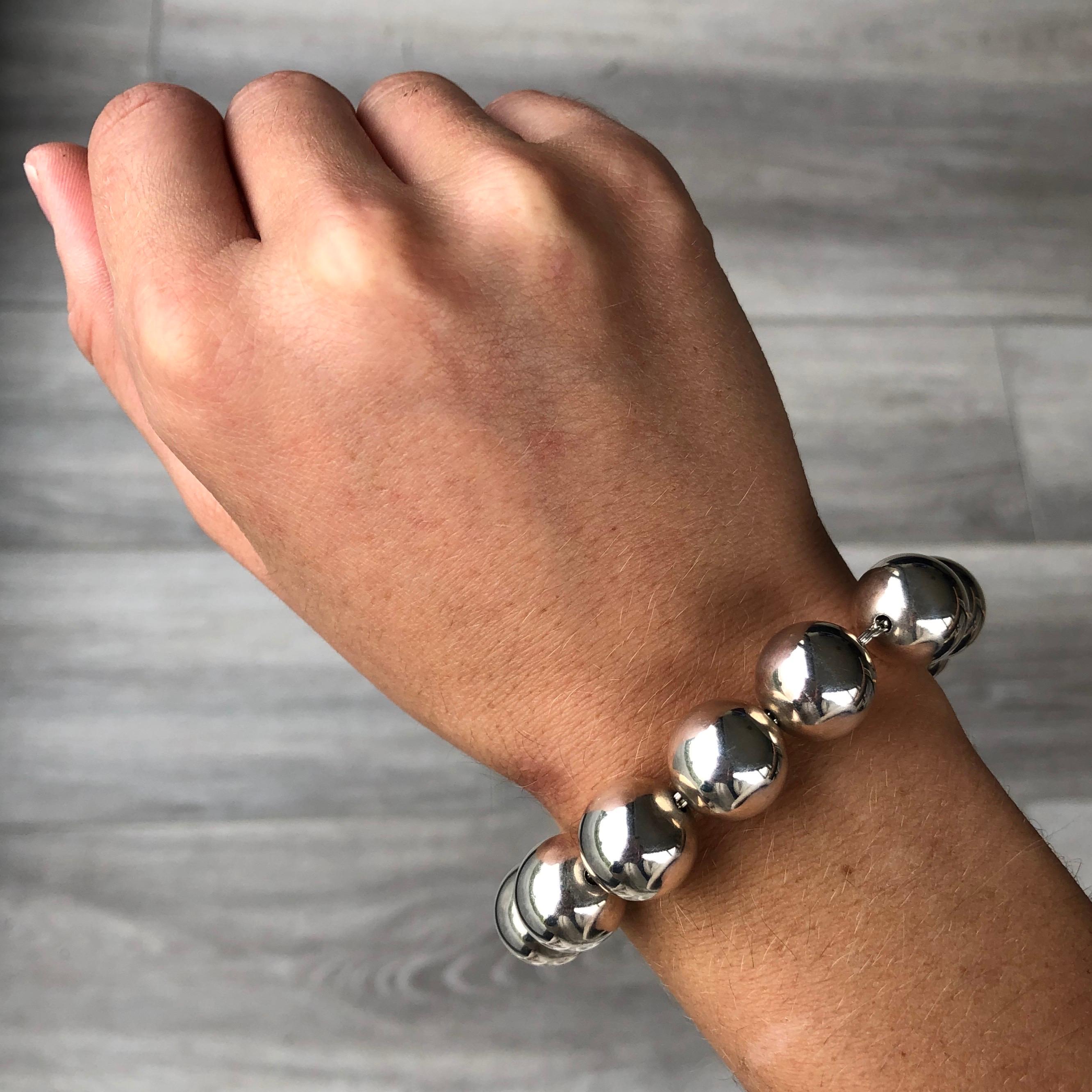 tiffany large bead bracelet