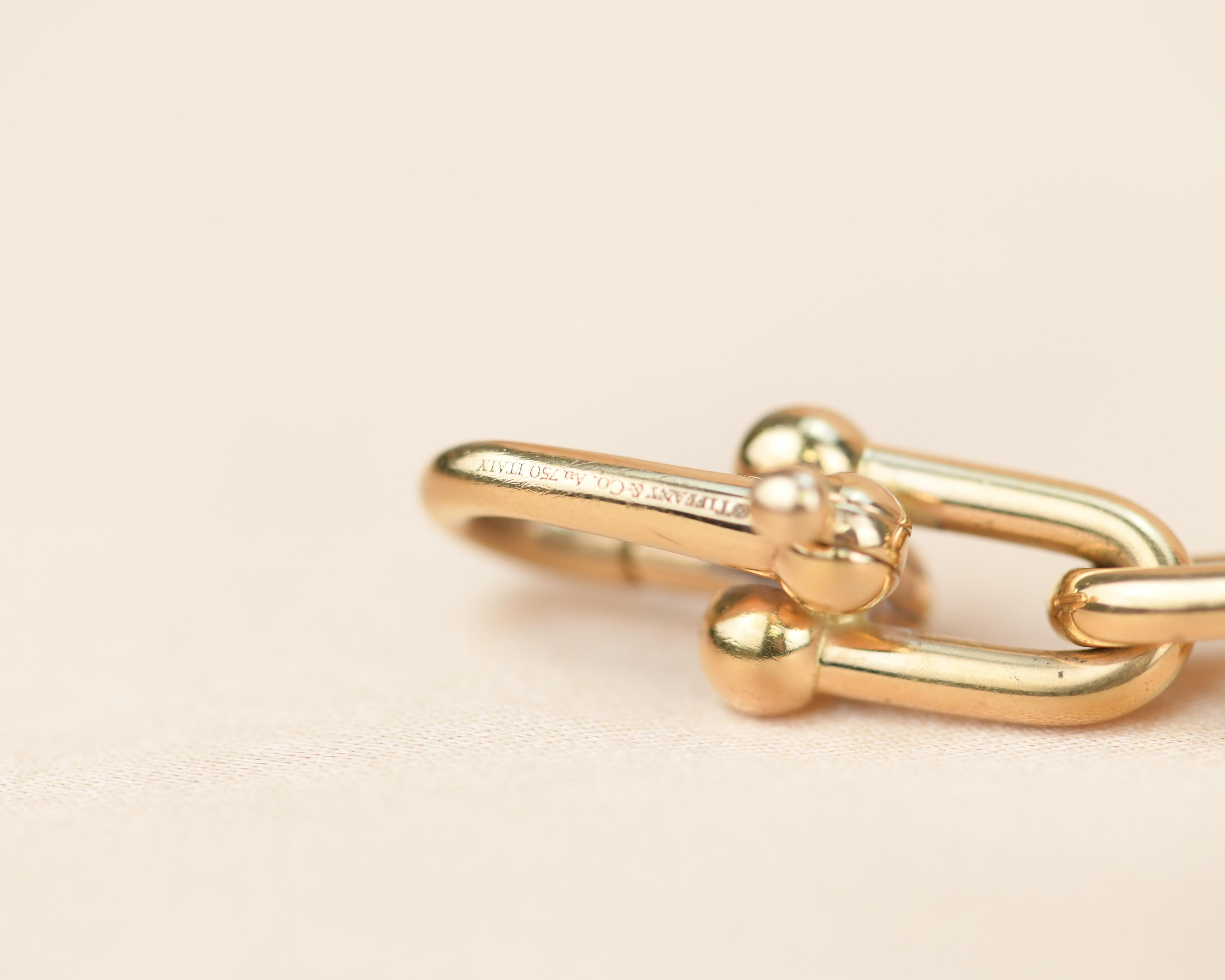 Tiffany & Co. City Hardwear Link 18K Gold Bracelet For Sale 2