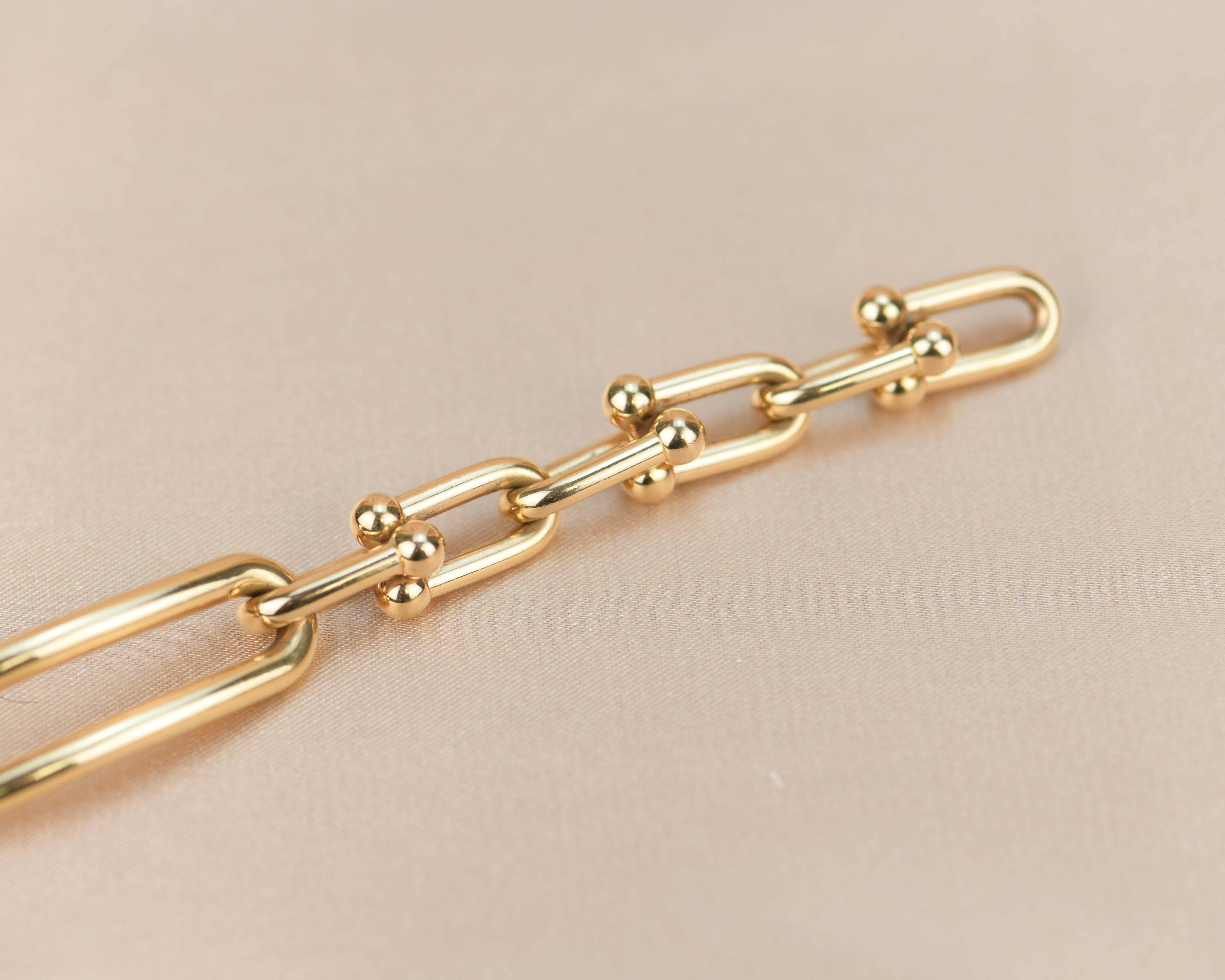 Tiffany & Co. City Hartwaren-Gliederarmband aus 18 Karat Gold 7