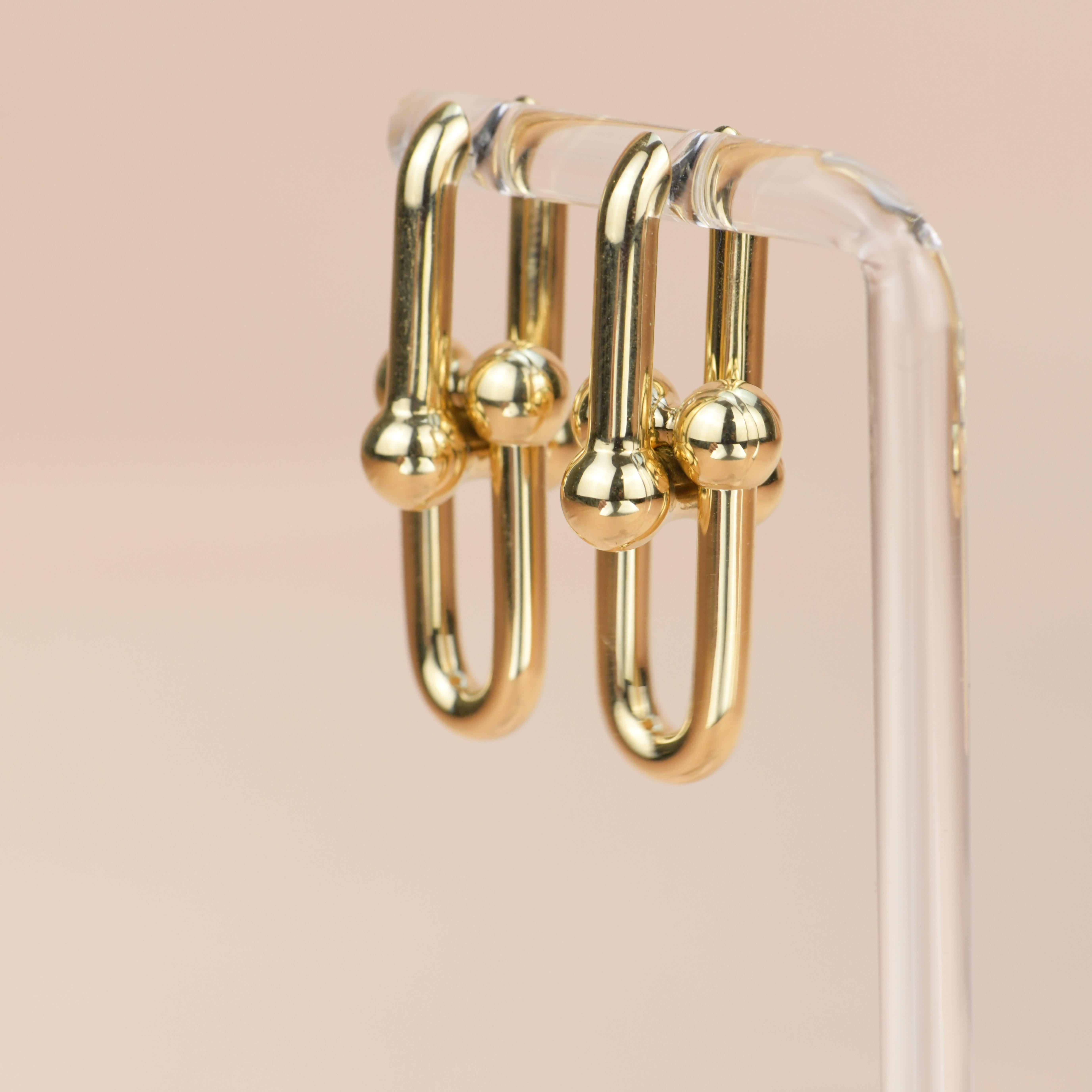 Tiffany City HardWear Gelbgold Gliederohrringe 4