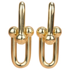 Tiffany City HardWear Yellow Gold Link Earrings