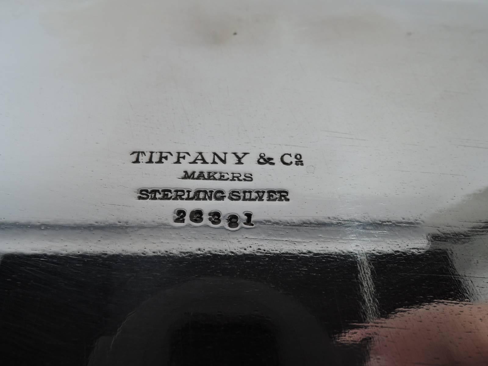 20th Century Tiffany Classic Modern Sterling Silver Tea Tray