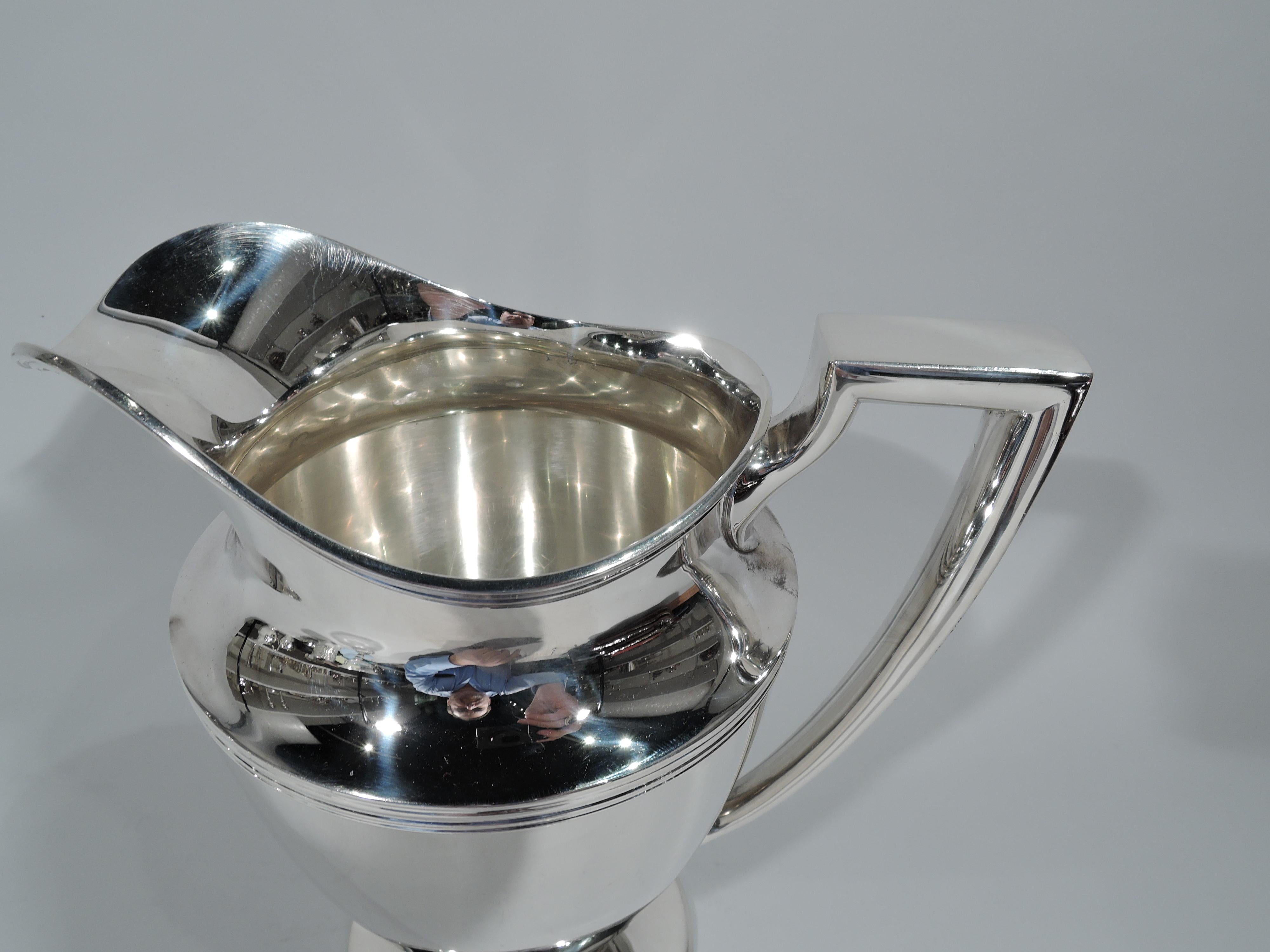 American Tiffany Classic Sterling Silver Water Pitcher