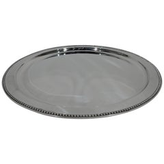 Tiffany Classical Sterling Silver Beaded Serving Tray