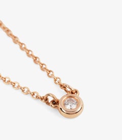 Tiffany & Co. 0.05ct Brilliant Cut 18ct Rose Gold Elsa Peretti Necklace